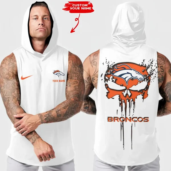 [SPECIAL OFFER] NEW CUSTOMIZED NFL13 DVB DENVER BRONCOS HOODED TANK TOP