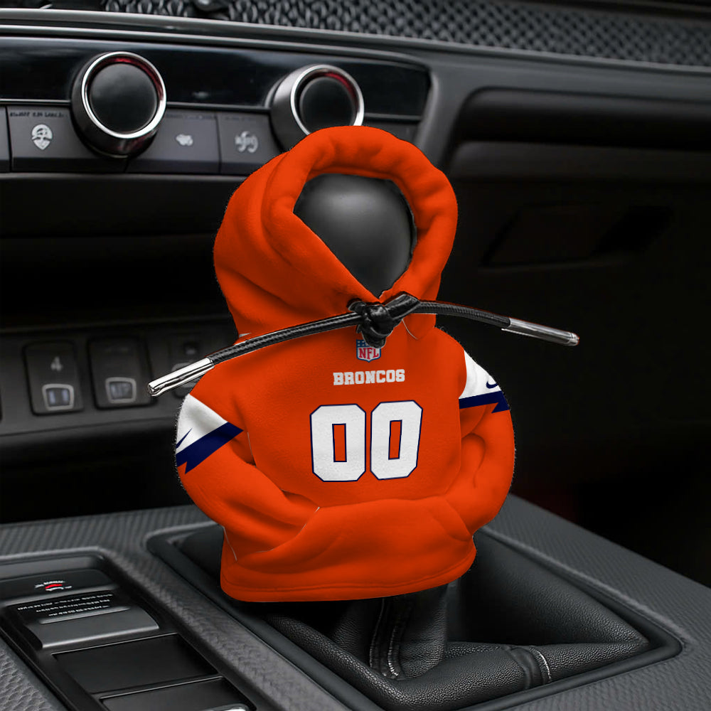 [SPECIAL OFFER] NEW CUSTOMIZED NFL13 DVB DENVER BRONCOS AUTOMOTIVE HOODIE SHIFT KNOB COVER