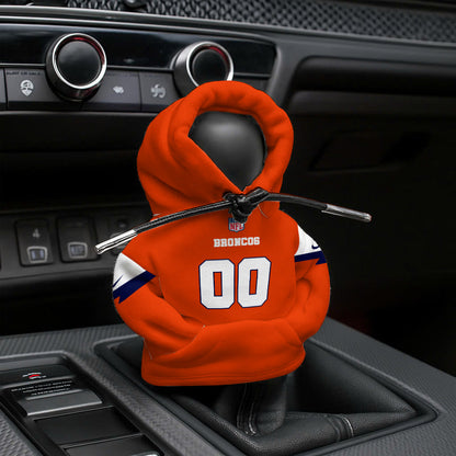 [SPECIAL OFFER] NEW CUSTOMIZED NFL13 DVB DENVER BRONCOS AUTOMOTIVE HOODIE SHIFT KNOB COVER