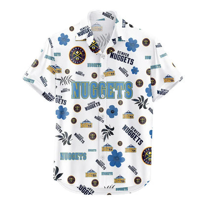 [HOT DEAL] NEW CUSTOMIZED NBA08 DNU DENVER NUGGETS UNISEX HAWAIIAN SHIRT & SHORTS SET