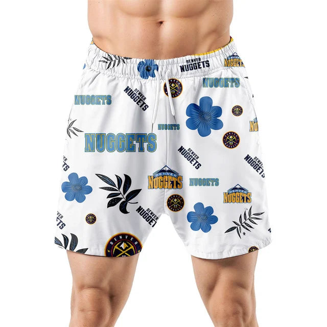 [HOT DEAL] NEW CUSTOMIZED NBA08 DNU DENVER NUGGETS UNISEX HAWAIIAN SHIRT & SHORTS SET