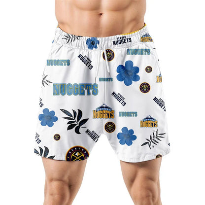 [HOT DEAL] NEW CUSTOMIZED NBA08 DNU DENVER NUGGETS UNISEX HAWAIIAN SHIRT & SHORTS SET