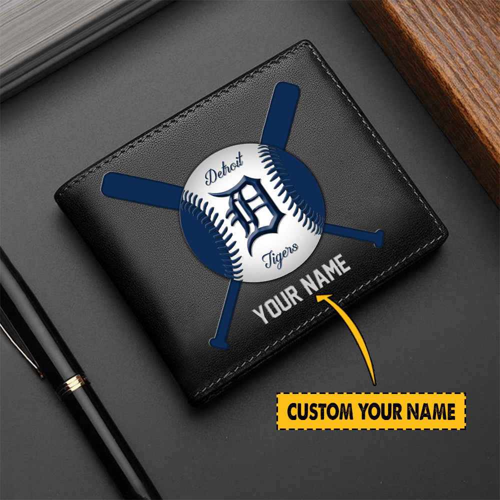 [FLASH SALE] NEW CUSTOMIZED MLB16 DTS DETROIT TIGERS LEATHER WALLET