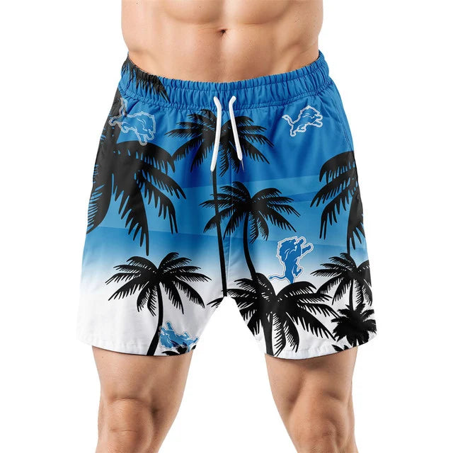 [SPECIAL OFFER] NEW CUSTOMIZED NFL04 DTL DETROIT LIONS UNISEX HAWAIIAN SHIRT & SHORTS SET