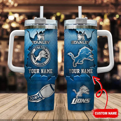 [SPECIAL OFFER] NEW CUSTOMIZED NFL04 DTL DETROIT LIONS TUMBLER CUP