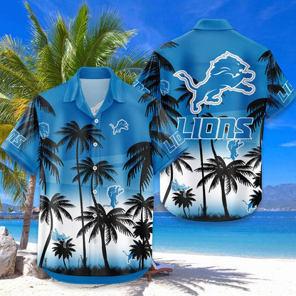 [SPECIAL OFFER] NEW CUSTOMIZED NFL04 DTL DETROIT LIONS UNISEX HAWAIIAN SHIRT & SHORTS SET