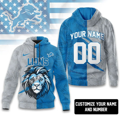 [SPECIAL OFFER] NEW CUSTOMIZED NFL04 DTL DETROIT LIONS T-SHIRT, HOODIE, ZIP HOODIE