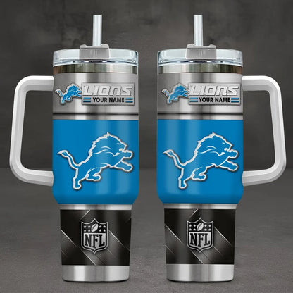 [SPECIAL OFFER] NEW CUSTOMIZED NFL04 DTL DETROIT LIONS TUMBLER CUP