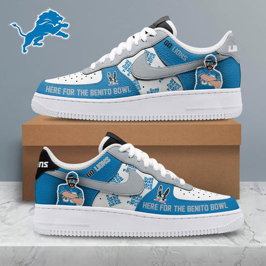 [SPECIAL OFFER] NEW CUSTOMIZED NFL04 DTL DETROIT LIONS SUPER BOWL HALFTIME SHOW AF1 SHOES