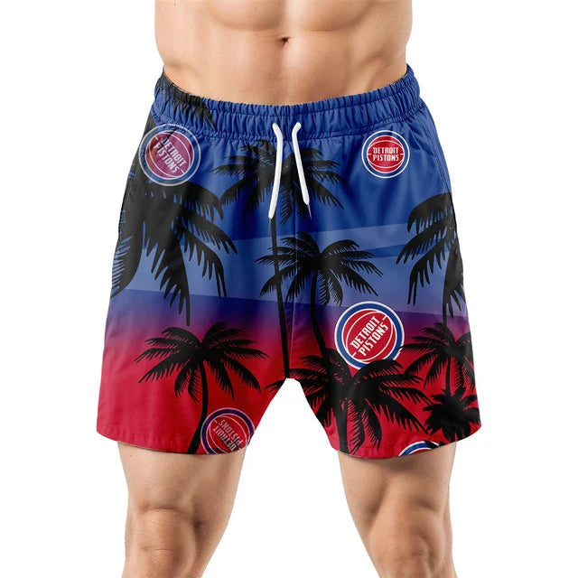 [HOT DEAL] NEW CUSTOMIZED NBA14 DPI DETROIT PISTONS UNISEX HAWAIIAN SHIRT & SHORTS SET