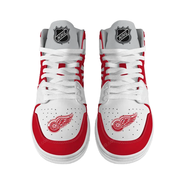 [SUPER SALE] NEW CUSTOMIZED NHL22 DR WINGS AIR JORDAN SNEAKERS
