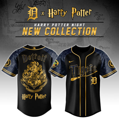 [FLASH SALE] NEW CUSTOMIZED MLB16 DT TIGERS x HARRY POTTER BASEBALL JERSEY & CAP