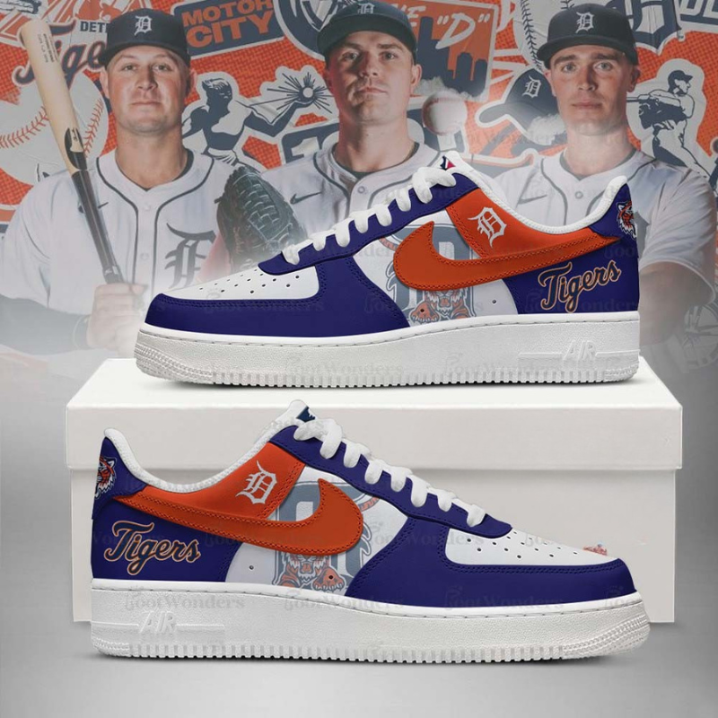 [FLASH SALE] NEW CUSTOMIZED MLB16 DT TIGERS AF1 SHOES