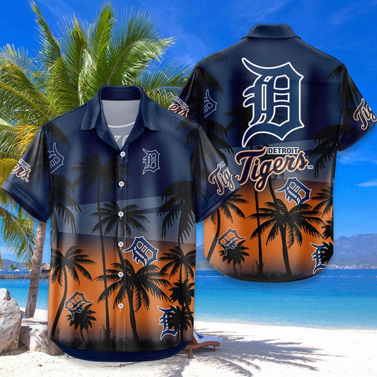 [FLASH SALE] NEW CUSTOMIZED MLB16 DTS DETROIT TIGERS UNISEX HAWAIIAN SHIRT & SHORTS SET
