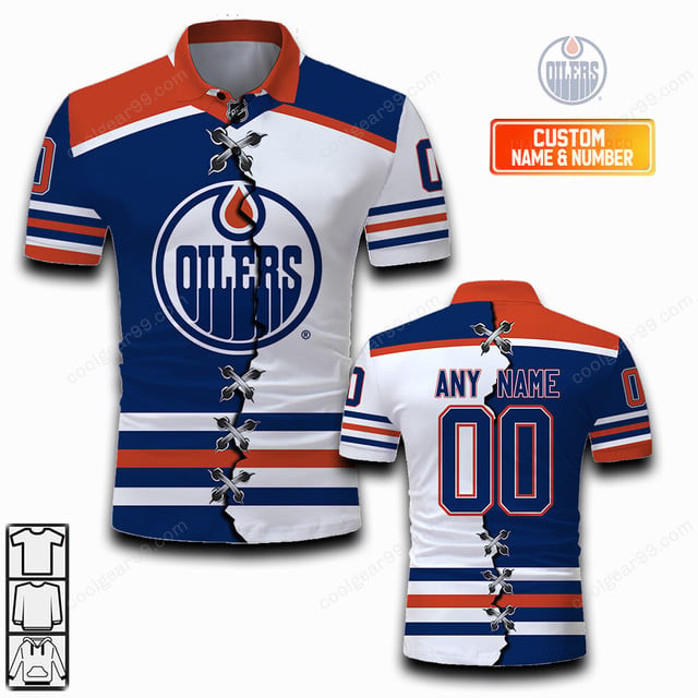 LIMITED EDITION - NEW CUSTOMIZED NHL03 EMO EDMONTON OILERS UNISEX T-SHIRT, POLO, HOODIE & JACKETS