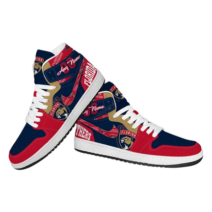 [SUPER SALE] NEW CUSTOMIZED NHL01 FL PANTHERS AIR JORDAN SNEAKERS