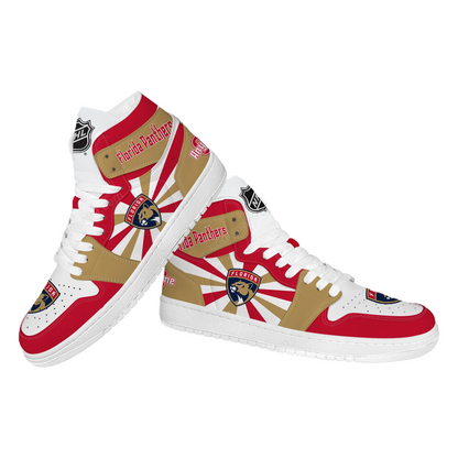 [SUPER SALE] NEW CUSTOMIZED NHL01 FL PANTHERS AIR JORDAN SNEAKERS