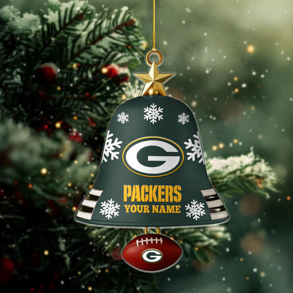 [SPECIAL OFFER] NEW CUSTOMIZED NFL08 GBP GREEN BAY PACKERS CHRISTMAS ACRYLIC ORNAMENT