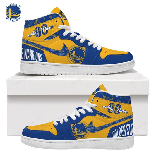 [HOT DEAL] NEW CUSTOMIZED NBA12 GSW GOLDEN STATE WARRIORS AIR JORDAN SNEAKERS