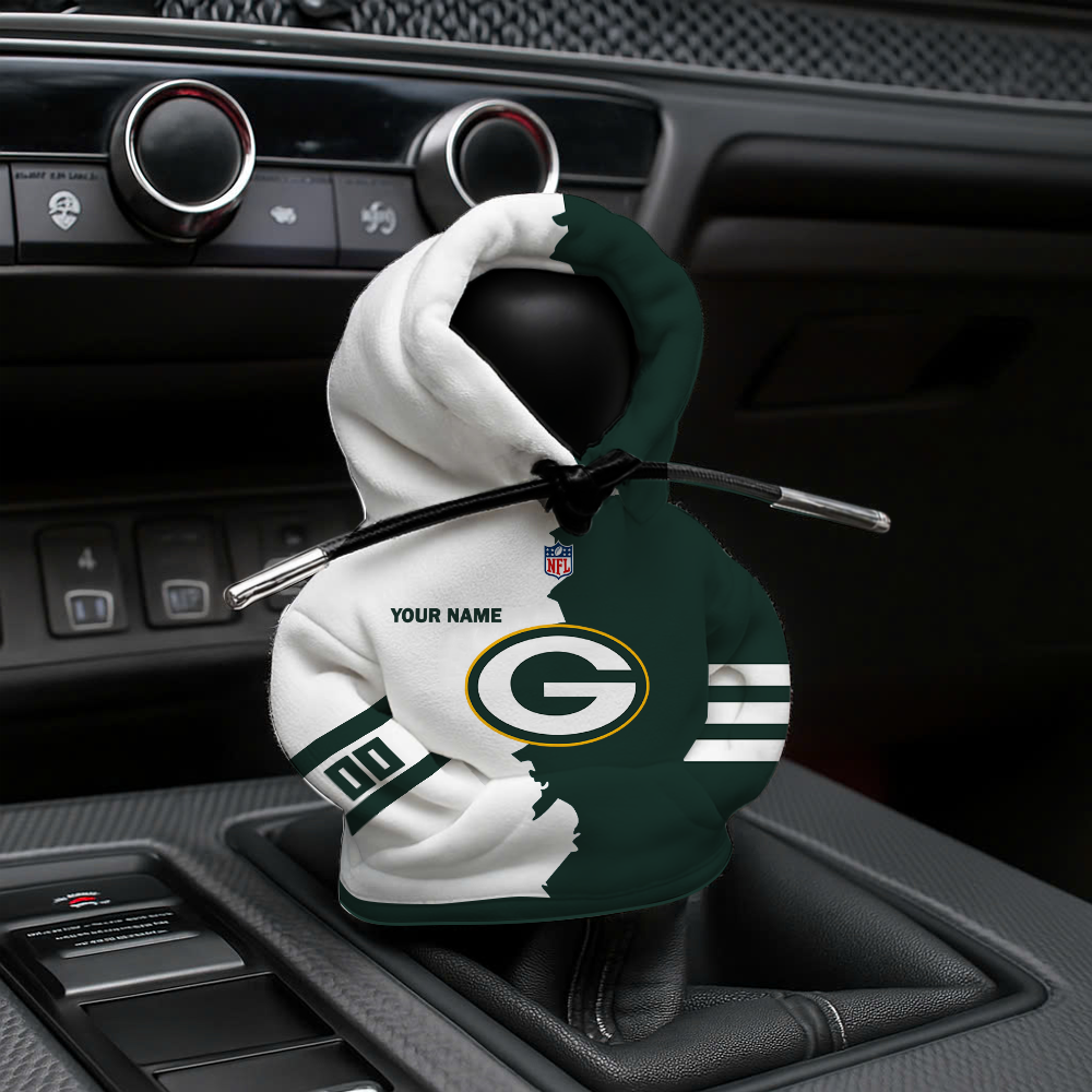 [SPECIAL OFFER] NEW CUSTOMIZED NFL08 GBP GREEN BAY PACKERS CAR HOODIE SHIFT KNOB