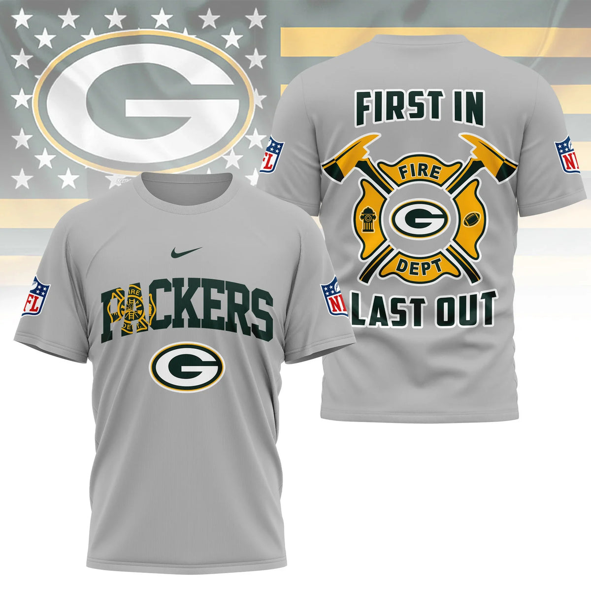 [SPECIAL OFFER] NEW CUSTOMIZED NFL08 GBP GREEN BAY PACKERS T-SHIRT | MULTIPLE COLORS AVAILABLE
