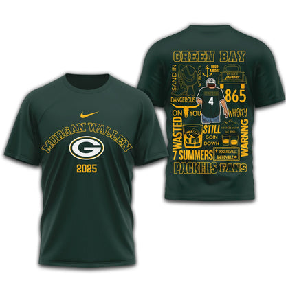 [SPECIAL OFFER] NEW CUSTOMIZED NFL08 GBP GREEN BAY PACKERS T-SHIRT | MULTIPLE COLORS AVAILABLE