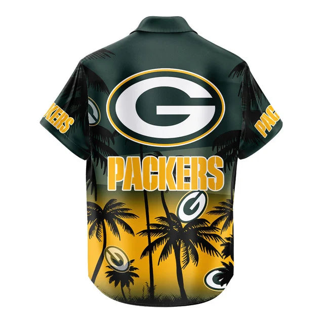 [SPECIAL OFFER] NEW CUSTOMIZED NFL08 GBP GREEN BAY PACKERS UNISEX HAWAIIAN SHIRT & SHORTS SET
