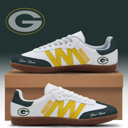 [SPECIAL OFFER] NEW CUSTOMIZED NFL08 GBP GREEN BAY PACKERS CLASSIC SNEAKERS