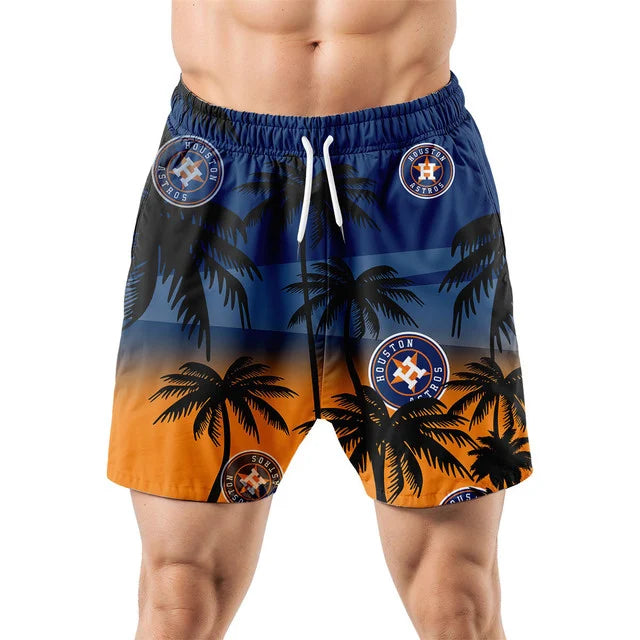 [FLASH SALE] NEW CUSTOMIZED MLB10 HAS HOUSTON ASTROS UNISEX HAWAIIAN SHIRT & SHORTS SET