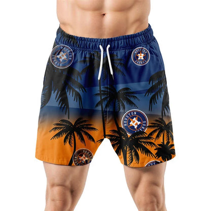 [FLASH SALE] NEW CUSTOMIZED MLB10 HAS HOUSTON ASTROS UNISEX HAWAIIAN SHIRT & SHORTS SET