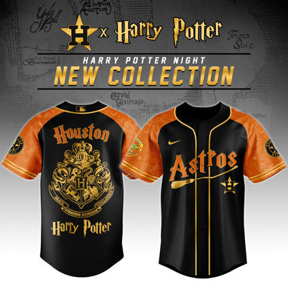 [FLASH SALE] NEW CUSTOMIZED MLB10 HT ASTROS x HARRY POTTER BASEBALL JERSEY & CAP