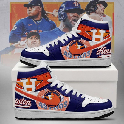 [FLASH SALE] NEW CUSTOMIZED MLB10 HT ASTROS AIR JORDAN SNEAKERS