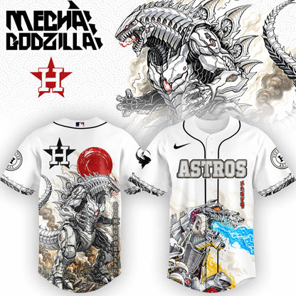 [FLASH SALE] NEW CUSTOMIZED MLB10 HT ASTROS x GODZILLA BASEBALL JERSEY