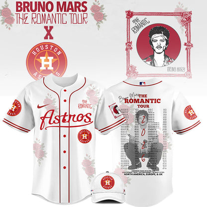 [FLASH SALE] NEW CUSTOMIZED MLB10 HT ASTROS x BRUNO MARS BASEBALL JERSEY