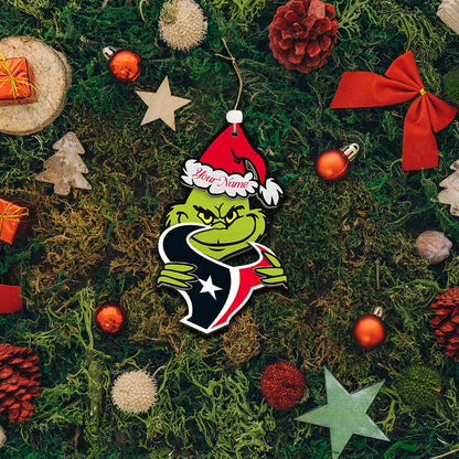 [SPECIAL OFFER] NEW CUSTOMIZED NFL15 HTT HOUSTON TEXANS CHRISTMAS ACRYLIC ORNAMENT