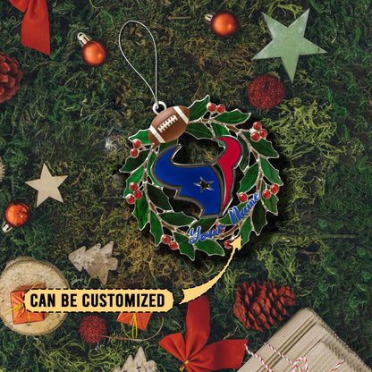 [SPECIAL OFFER] NEW CUSTOMIZED NFL15 HTT HOUSTON TEXANS CHRISTMAS ACRYLIC ORNAMENT