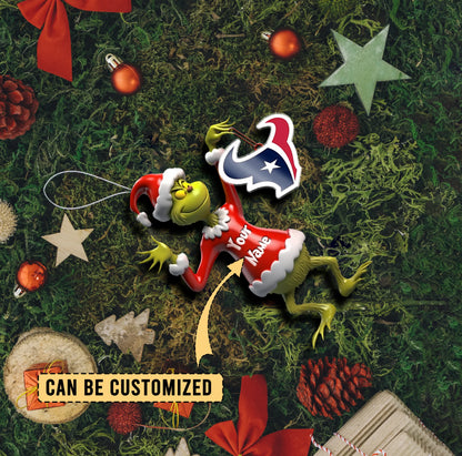 [SPECIAL OFFER] NEW CUSTOMIZED NFL15 HTT HOUSTON TEXANS CHRISTMAS ACRYLIC ORNAMENT