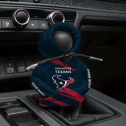 [SPECIAL OFFER] NEW CUSTOMIZED NFL15 HTT HOUSTON TEXANS CAR HOODIE SHIFT KNOB COVER