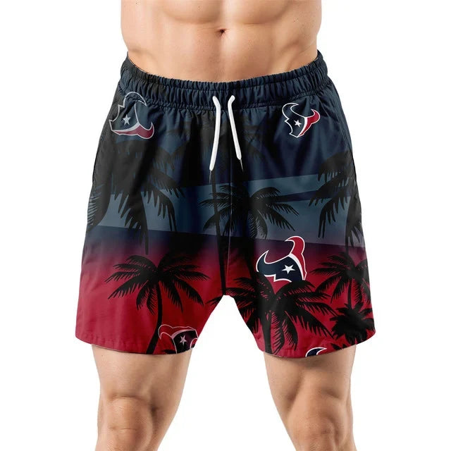 [SPECIAL OFFER] NEW CUSTOMIZED NFL15 HTT HOUSTON TEXANS UNISEX HAWAIIAN SHIRT & SHORTS SET