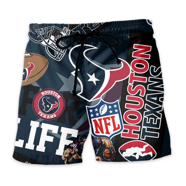 [SPECIAL OFFER] NEW CUSTOMIZED NFL15 HTT HOUSTON TEXANS UNISEX HAWAIIAN SHIRT & SHORTS SET