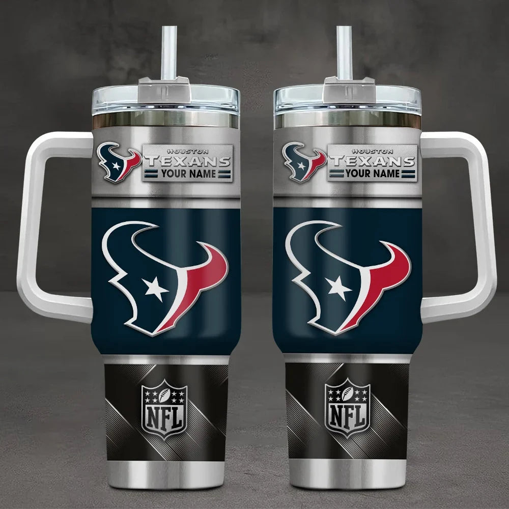 [SPECIAL OFFER] NEW CUSTOMIZED NFL15 HTT HOUSTON TEXANS TUMBLER CUP