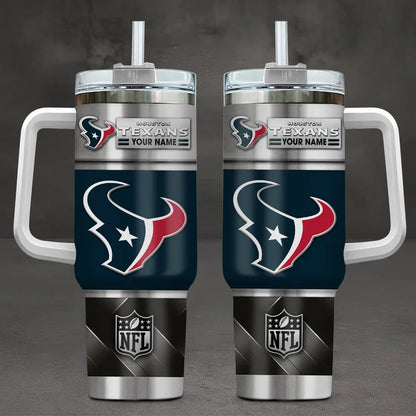 [SPECIAL OFFER] NEW CUSTOMIZED NFL15 HTT HOUSTON TEXANS TUMBLER CUP