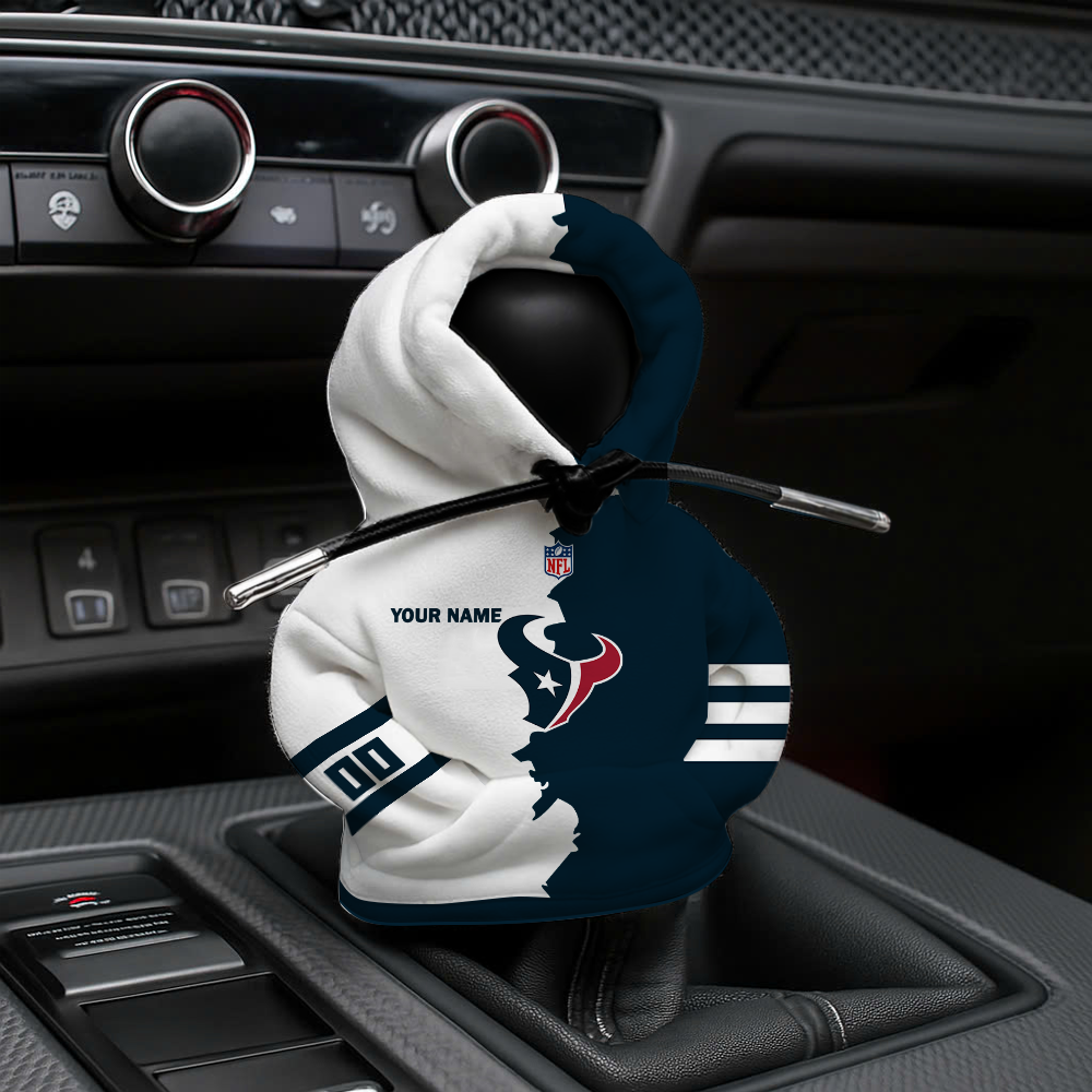 [SPECIAL OFFER] NEW CUSTOMIZED NFL15 HTT HOUSTON TEXANS CAR HOODIE SHIFT KNOB