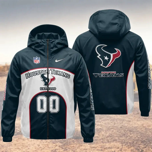 [SPECIAL OFFER] NEW CUSTOMIZED NFL15 HTT HOUSTON TEXANS WINDBREAKER JACKET