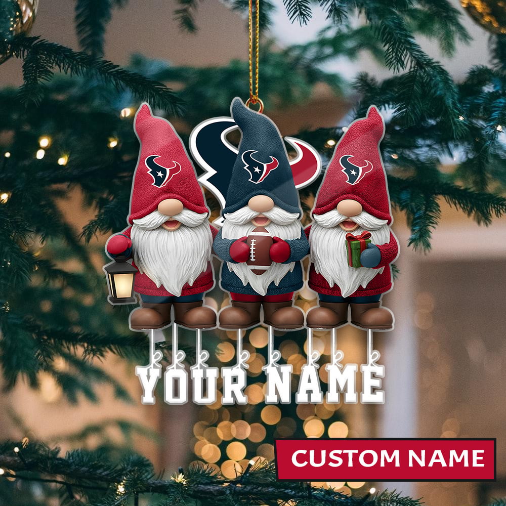 [SPECIAL OFFER] NEW CUSTOMIZED NFL15 HTT HOUSTON TEXANS CHRISTMAS ACRYLIC ORNAMENT