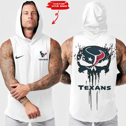 [SPECIAL OFFER] NEW CUSTOMIZED NFL15 HTT HOUSTON TEXANS HOODED TANK TOP