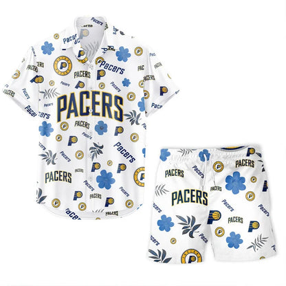 [HOT DEAL] NEW CUSTOMIZED NBA06 IPA INDIANA PACERS UNISEX HAWAIIAN SHIRT & SHORTS SET