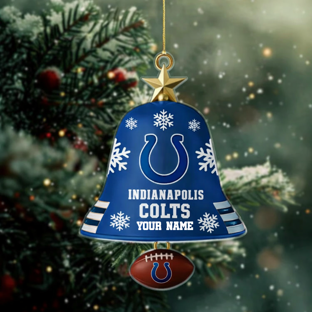 [SPECIAL OFFER] NEW CUSTOMIZED NFL17 IDC INDIANAPOLIS COLTS CHRISTMAS ACRYLIC ORNAMENT