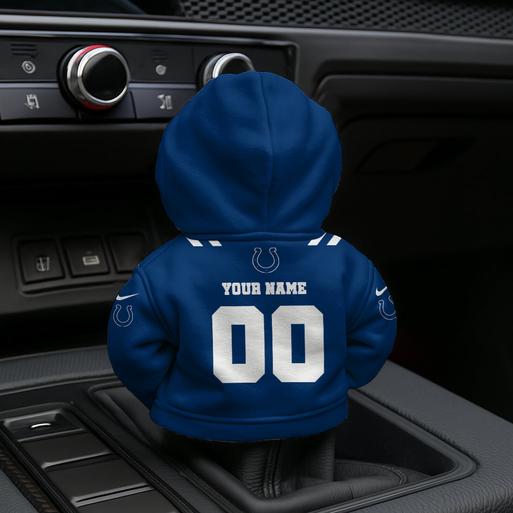 [SPECIAL OFFER] NEW CUSTOMIZED NFL17 IDC INDIANAPOLIS COLTS AUTOMOTIVE HOODIE SHIFT KNOB COVER
