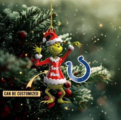 [SPECIAL OFFER] NEW CUSTOMIZED NFL17 IDC INDIANAPOLIS COLTS CHRISTMAS ACRYLIC ORNAMENT